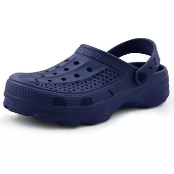 Comwarm Summer Men Hole Clogs Slippers Outdoor Antiskid Men Beach Slippers Soft Home Casual Slippers Fashion Men Clogs Slippers 38 чёрный