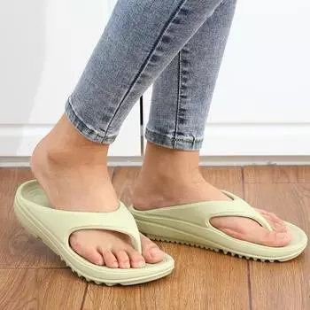 Comwarm Thick Sole Flip Flops For Women And Men Summer Yoga Mat Outdoor Beach Thong Sandals For Shower Non-Slip Soft Slippers 36(8.8 inch) темно-синий