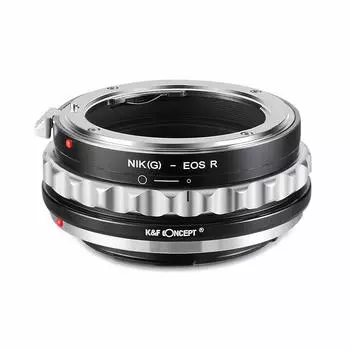 Concept Lens Mount Adapter F mount type lens Canon RF mount K&F KF-NGRF (Nikon (G compatible) conversion) чёрный
