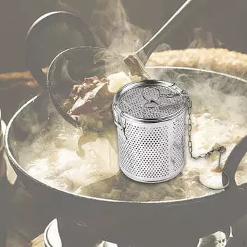 Condiment Strainer Tea Infuser Sturdy Kitchen Tools Easy to Use Soup Seasoning Separation Basket 14cmx16cm