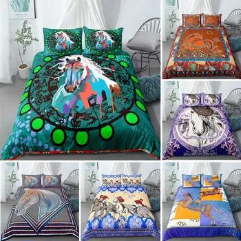 Constellation Duvet Cover Set Aries Galaxy Theme Twin Bedding Set King Size Polyester Quilt Cover for Constellation Lover 70x133cm 2pcs