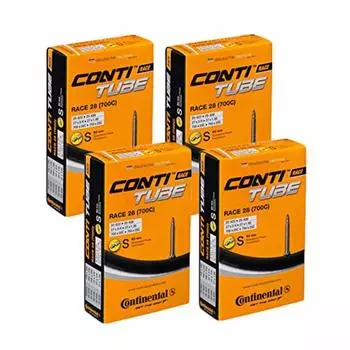 Continental Велосипедные камеры Race 28 S60 700C Presta ниппель 60мм от 20-25 (Набор 4)