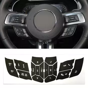 Control Cell Stickers Button Stickers Perfect Edge Coverage Reflective White Writing Car Interior Modification CHINA