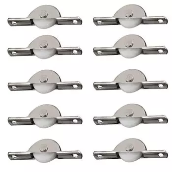Convenient Sliding for Drawer Hardware Bin Window Rollers Door Roller Pulley Wheel Cabinet Casters 10pcs