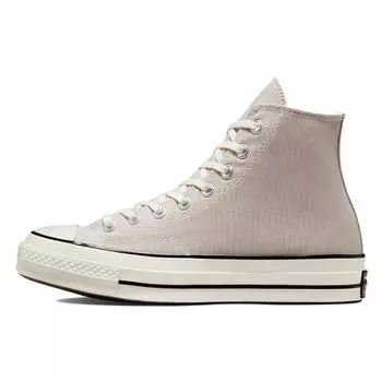 Converse 1970-е годы Chuck Taylor All Star модные высокие парусиновые кеды унисекс бежевые 50