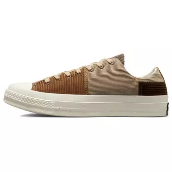 Converse Beyond Retro x Chuck 70 Low Upcycled Вельветовые кроссовки унисекс Светло-коричневые Egret A03082C 41