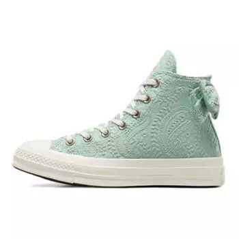 Converse Chuck 70 High Bow - Женские кроссовки Sticky Aloe Green Egret Light-Gold A10245C 36