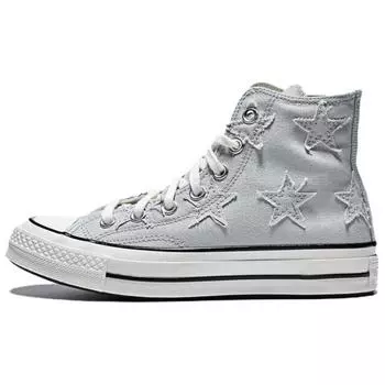 Converse Chuck 70 High Celestial Женские кеды Зеленый Выстиранно-серый Экрю A15546C 36