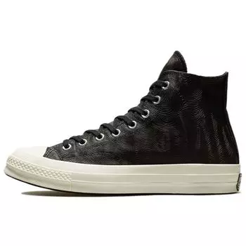 Converse Chuck 70 High Черные мужские кроссовки с тиснением Egret 171459C