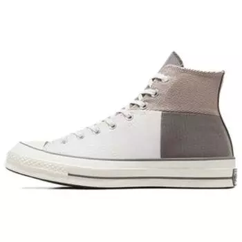 Converse Chuck 70 High Crafted Patchwork - Серые кроссовки унисекс Wonder Stone Origin-Story-Grey A04507C 35