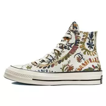 Converse Chuck 70 High Fall Florals - Женские кроссовки Egret White Field-Surplus Wheat 572545C 36.5