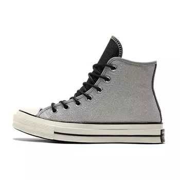Converse Chuck 70 High Icy Shine - Серебристые женские кроссовки Black Egret 572038C 37