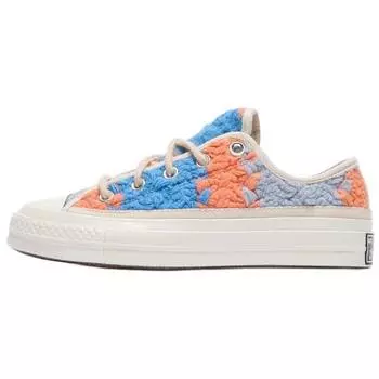 Converse Chuck 70 Low Crochet Blankets Мужские кроссовки Blue Egret Black A09229C 36.5