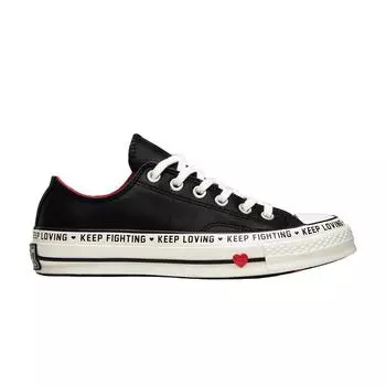 Converse Chuck 70 Low Love Graphic - Черные женские кроссовки 563473C