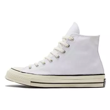 Converse Chuck Taylor All Star 70 Hi Vintage Canvas Белые кроссовки унисекс Black Egret A02304C 46.5