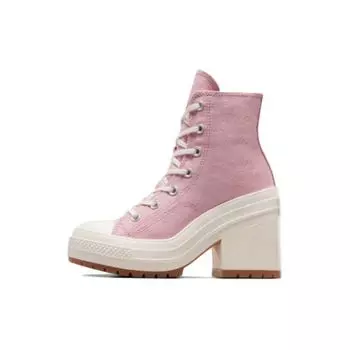 Converse Chuck Taylor All Star 70 Hi De Luxe Heel Static Pink Egret женские кроссовки Gum A06433C 35