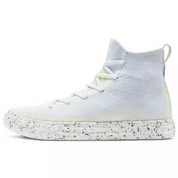 Converse Chuck Taylor All Star Crater Knit Высокие белые кроссовки унисекс Barely Volt Egret 170368C 36