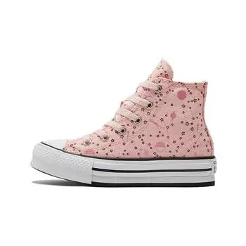 Converse Chuck Taylor All Star EVA Platform High GS Constellations - Детские кроссовки Storm Pink Pink-Salt Black 673105C 28