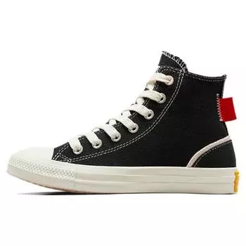 Converse Chuck Taylor All Star High Черные женские кроссовки Egret красные A07118C 36.5
