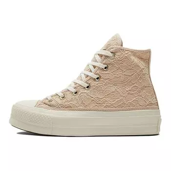 Converse Chuck Taylor All Star High Lace - Женские кроссовки Farro Brown Egret Gold A01773C 36