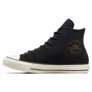 Converse Chuck Taylor All Star High Mono Suede - черные женские кроссовки Egret A04637C 36