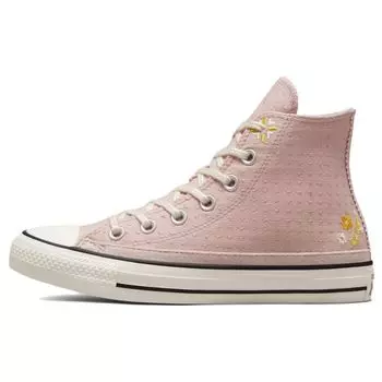 Converse Chuck Taylor All Star High Осенняя вышивка - Каменно-лиловый женские кроссовки Розовые горько-лимонные цапли A05065C 41.5