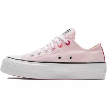 Converse Chuck Taylor All Star Lift Ox Valentine Женские кроссовки Розовый Белый 566766C