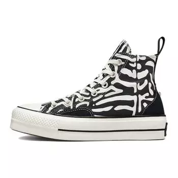 Converse Chuck Taylor All Star Lift Platform High Animal Mix Женские кроссовки Black Egret A03713C 36.5