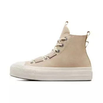 Converse Chuck Taylor All Star Lift Platform High Nutty Granola женские кроссовки Cream Egret Fossilized A06494C 39.5