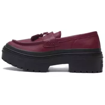 Converse Chuck Taylor All Star Loafer с выступом на каблуке, на платформе, низкие, темно-бордовые, женские кроссовки, красные A14708C 37