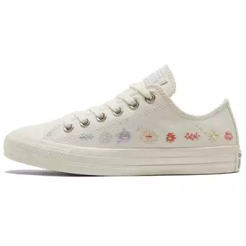 Converse Chuck Taylor All Star Low Embroidered Floral - Женские кроссовки Egret Белый Мульти Черный A01595C 35