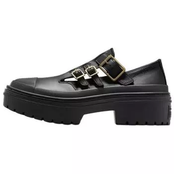 Converse Chuck Taylor All Star Lugged Heel Mary Jane Platform Low Black Gold женские кроссовки A10616C 35