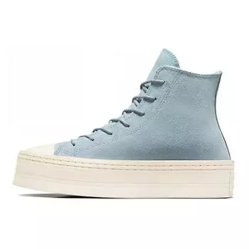 Converse Chuck Taylor All Star Modern Lift Platform Высокие синие женские кроссовки Egret A06816C 36