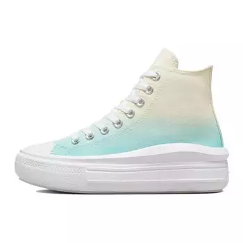 Converse Chuck Taylor All Star Move High Ombre - Женские кроссовки Light Dew Green Egret 572898C 38