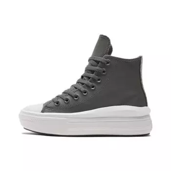 Converse Chuck Taylor All Star Move High Iron Серые женские кроссовки белые A01344C 36.5