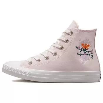 Converse Chuck Taylor All Star Женские кроссовки с вышивкой кристаллами розовые, винтажно-белые, A03740C 37.5