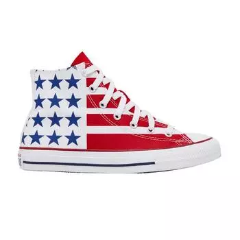 Converse Детские кроссовки Chuck Taylor All Star High GS USA Flag Red White Navy 667794F 37.5