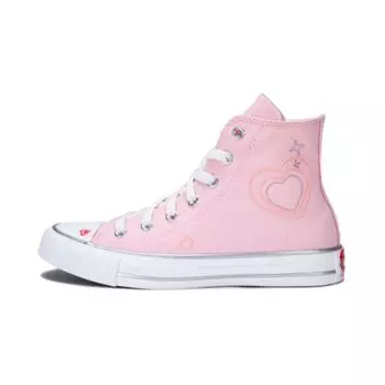 Converse Детские кроссовки Chuck Taylor All Star High GS Y2K Heart Pink Donut-Glaze Vintage-White A09118C 37