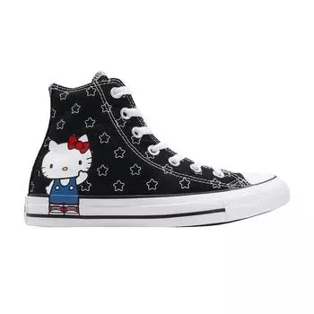 Converse Hello Kitty x Chuck Taylor All Star High Черные мужские кроссовки Красный Белый 163919C