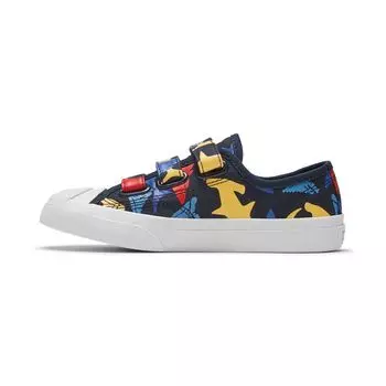 Converse Jack Purcell Low Easy-On PS Shark Bite - Детские кроссовки Black Obsidian White 368144C