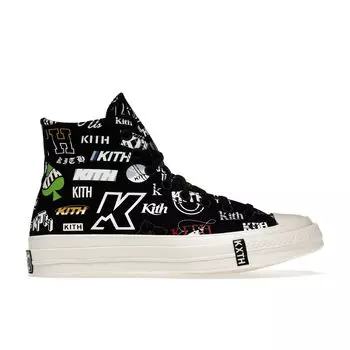 Converse Kith x Chuck 70 High 10th Anniversary — черные кроссовки унисекс Multi Egret 172465C 37.5
