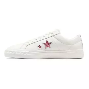 Converse Турникет x One Star Pro Low Only One Star Мужские кроссовки Белый Розовый A08655C 41