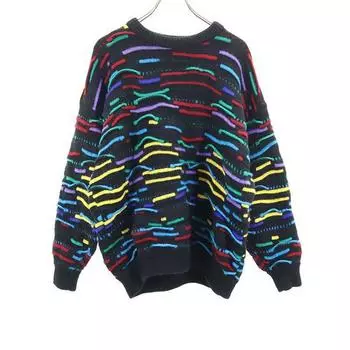COOGI 90s Old 3D Overall handle Long sleeve wool sweater M knit Men s Used