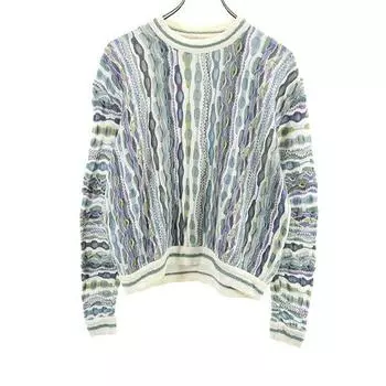 COOGI 90s Old 3D Overall handle Long sleeve 3D Cotton sweater XS knit Men s Used