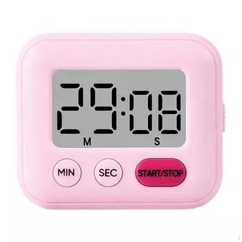 Cooking timers for Baking LCD Digital Timer Games Sports розовый