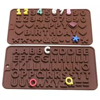 Cooking Tool Mould Biscuits Silicone Molds for Baking Accessories and Tools 26 Letters Silicone Mold 2024 New Jelly Bean Pastry