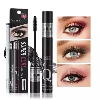 Cool Black Big Eye Mascara Водостойкая, плотная, вьющаяся, фиксирующая макияж и не размазывающаяся черная тушь для ресниц чёрный