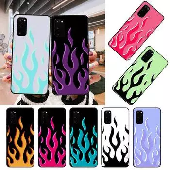 Cool Flame Art Phone Case For Samsung Galaxy S9 S9plus S20 5G S20 ULTRA 5G S20 Plus 5G S21 S30 Case Cover Samsung S9