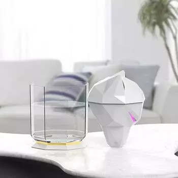 Cool Mist Desktop Diffuser Household Essential Oil Diffuser Electric Large Capacity with LED Light USB Rechargeable for Office чёрный