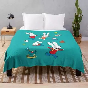 cool simon super rabbit Throw Blanket warm winter Plush Blankets 30x40in